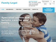 Tablet Screenshot of familylegal.com.au